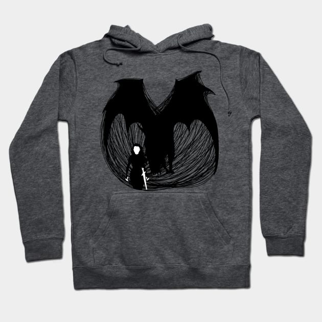 Feyre and Beast form of Rhysand ACOWAR A court of Wings and Ruin Book Series Hoodie by thenewkidprints